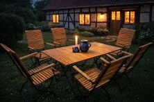 Klassiker Gartenmöbel Robinie-Kundenfoto