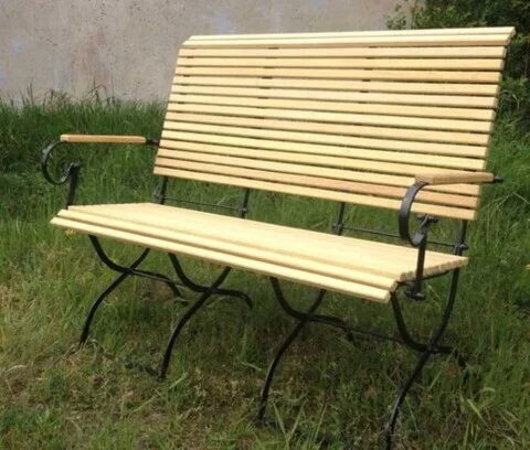 klassische Gartenbank Robinienholz Metall-ITER® klassische Gartenbank Robinienholz Metall-ITER®